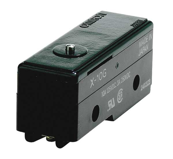 Industrial Snap Action Switch, Pin, Plunger Actuator, SPDT