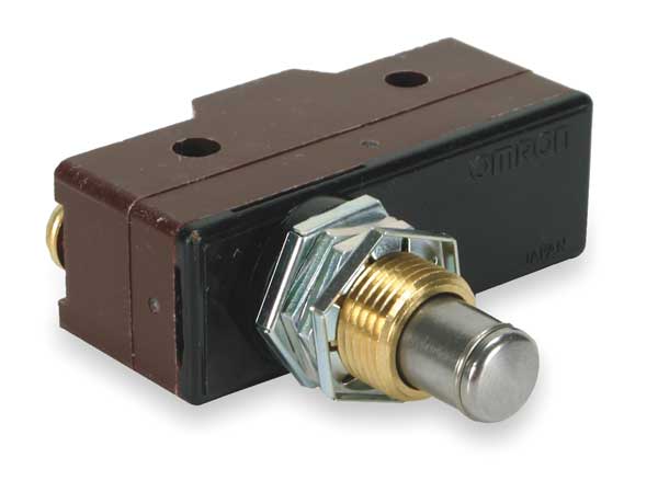 Industrial Snap Action Switch, Panel Mount, Plunger Actuator, SPDT