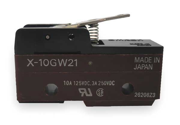 Industrial Snap Action Switch, Hinge, Lever, Short Actuator, SPDT