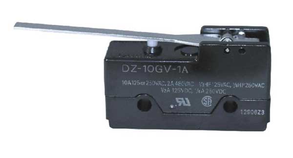 Industrial Snap Action Switch, Hinge, Lever Actuator, DPDT, 10A @ 240V AC Contact Rating