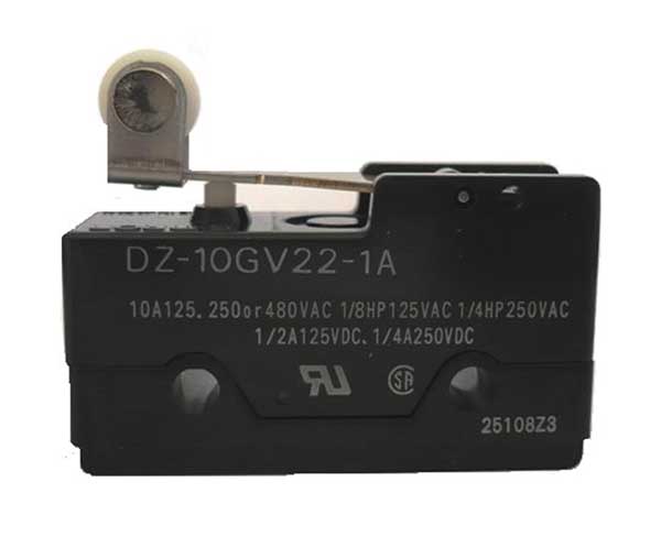 Industrial Snap Action Switch, Hinge Roller, Lever Actuator, DPDT, 10A @ 240V AC Contact Rating