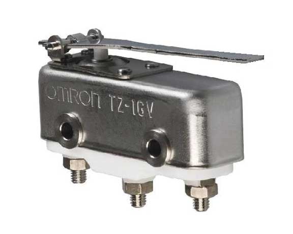 Industrial Snap Action Switch, Hinge, Lever Actuator, SPDT, 1A @ 240V AC Contact Rating