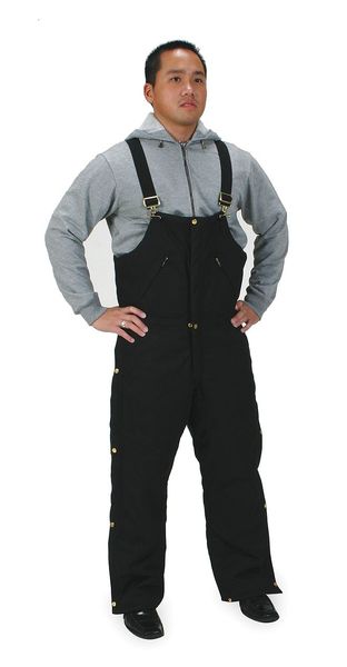Arctic Bib Overall, Black, Size 52x31 In