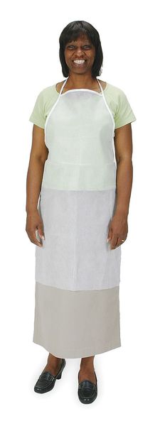 Disposable Bib Apron, White, PK100