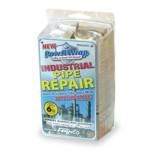 Fiberglass Repair Kit, 4 x 252 In, Gray