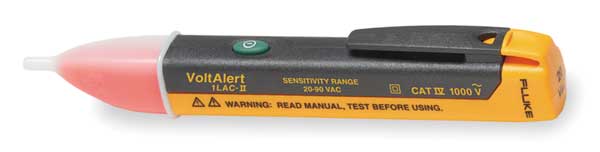 Voltage Detector, 20 to 90V AC, 5 in Length, Audible, Visual Indication, CAT IV 1000V Safety Rating