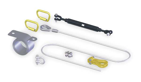 60 ft.L Horizontal Lifeline Cable Kit