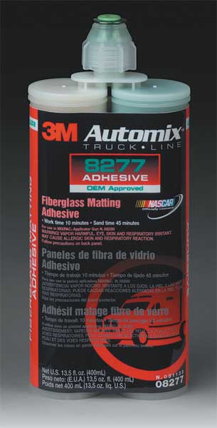 Matting Adhesive, Fiberglass Matting Series, Green, 13.5 oz, Dual-Cartridge