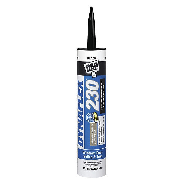 Indoor & Outdoor Sealant, 10.1 oz, Cartridge, Black, Acrylic Polymer Base