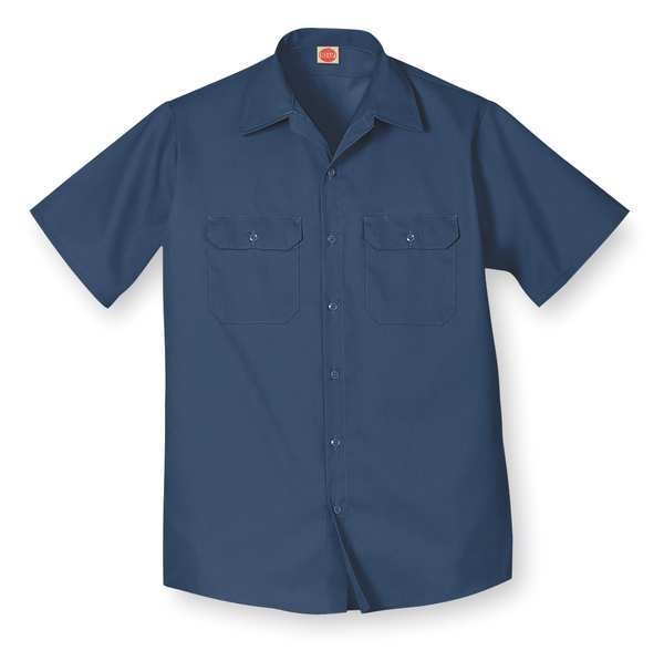 Short Sleve Shrt, Nvy, 65 per PET/35 Ctn, M