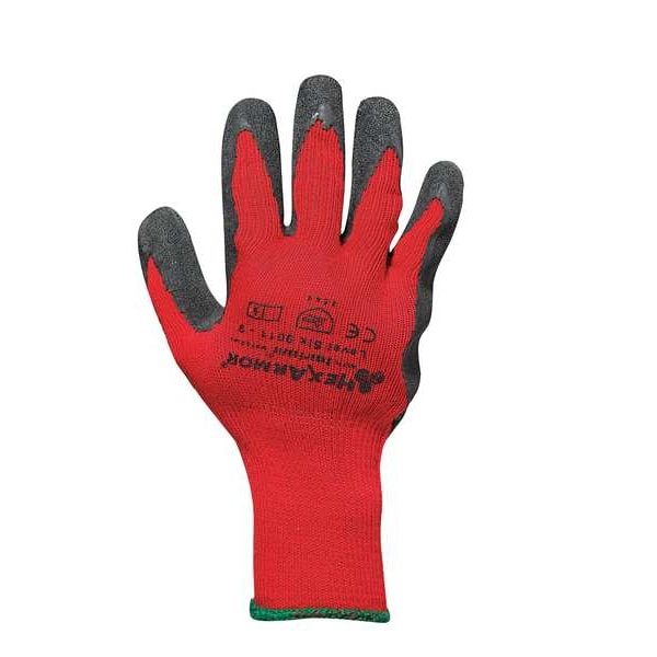 Cut Resistant Coated Gloves, A7 Cut Level, Natural Rubber Latex, M, 1 PR