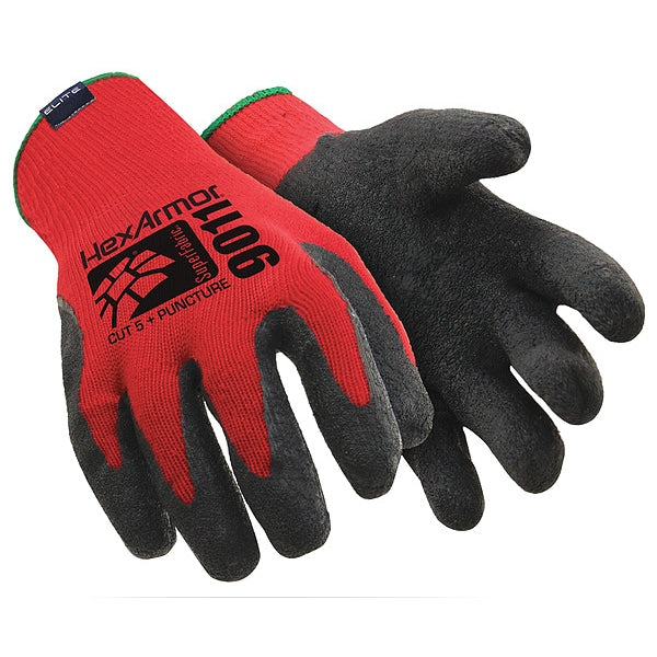 Cut Resistant Coated Gloves, A7 Cut Level, Natural Rubber Latex, M, 1 PR