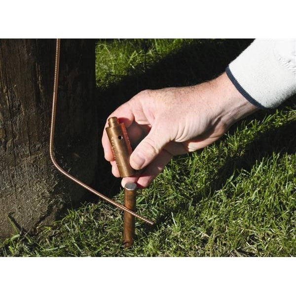 Ground Rod Connector, Hammer Lock, Copper