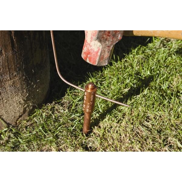 Ground Rod Connector, Hammer Lock, Copper