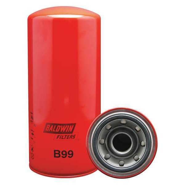 Oil Filter, Spin-On, M20 x 1.5 mm Thread Size, 3 1/2 in L,