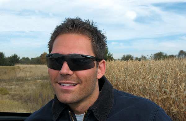 Safety Glasses, Wraparound Smoke Polycarbonate Lens, Scratch-Resistant