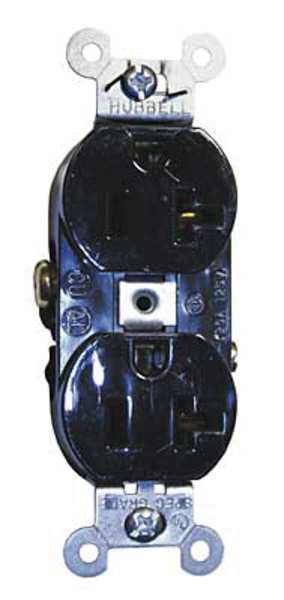 20A Duplex Receptacle 125VAC 5-20R BK