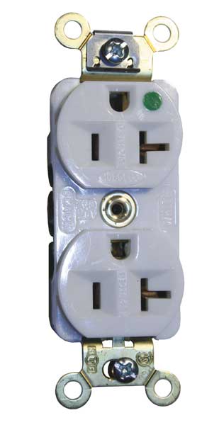 20A Duplex Receptacle 125VAC 5-20R WH