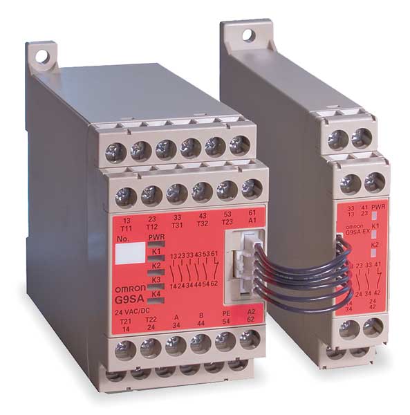 Safety Monitoring Relay, 24VAC/DC, 5A