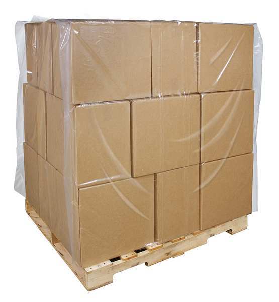 2 mil Clear Pallet Cover, 55 in W, 45 in D, 73 in L