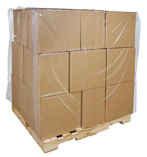 2 mil Clear Pallet Cover, 55 in W, 45 in D, 85 in L