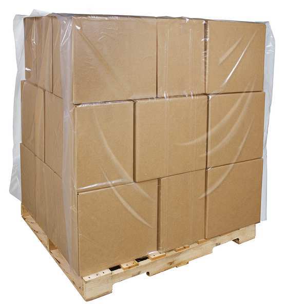 2 mil Clear Pallet Cover, 55 in W, 45 in D, 97 in L