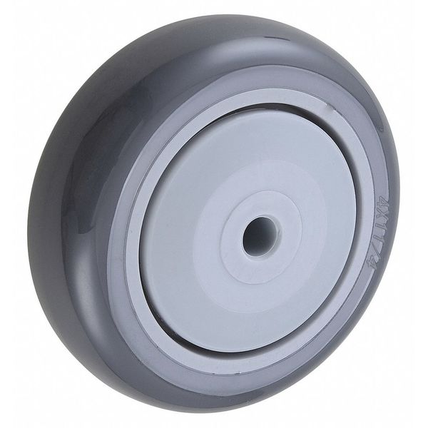 Caster Wheel, Polyurethane, 400 lb., Gray