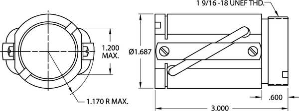 Ball Nut, Ball Circle Dia 0.750 In