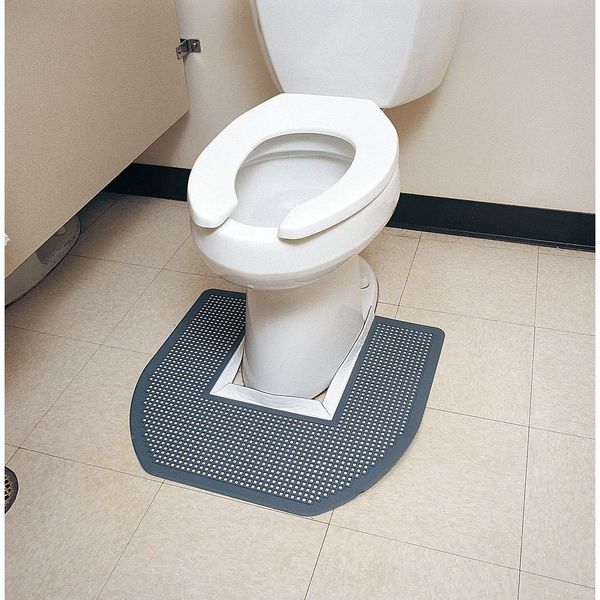 Black/Orange Mini-Diamond Studded Top Toilet Floor Mat 23