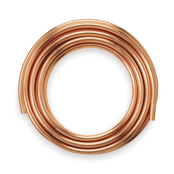 Coil Copper Tubing, 5/8 in Outside Dia, 20 ft Length, Type L