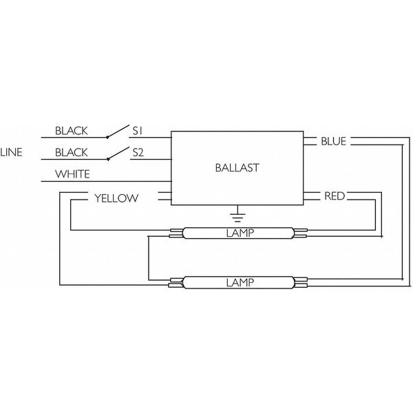 Dimming Ballast, 120/277V, 46 In Lamp
