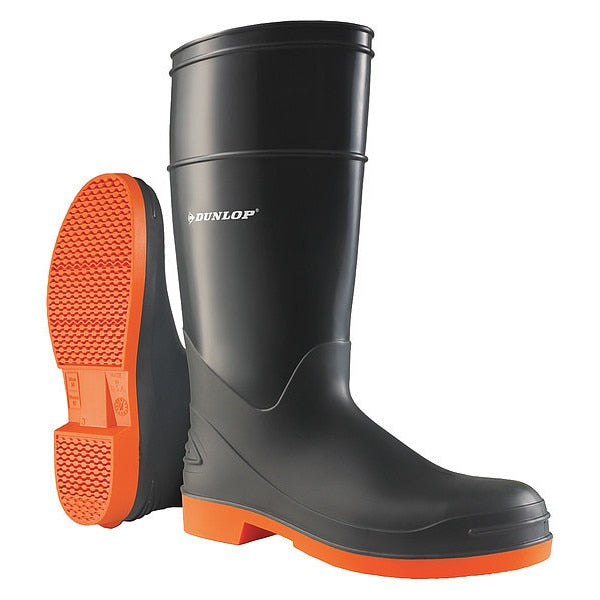 Size 7 Men's Steel Rubber Boot, Gray