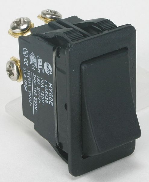 Rocker Switch, DPST, 4 Connections