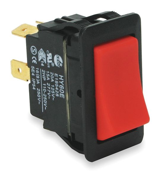 Rocker Switch, DPST, 4 Connections