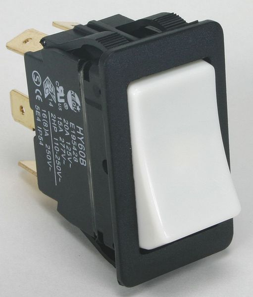 Rocker Switch, DPDT, 6 Connections