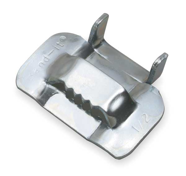 Strapping Buckle, 1/2 In., Banding, PK50