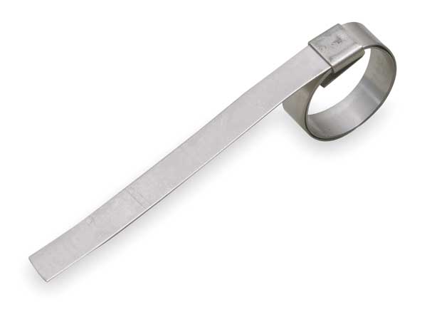 Band Clamp, SS, Min.Dia.9/16In., PK10