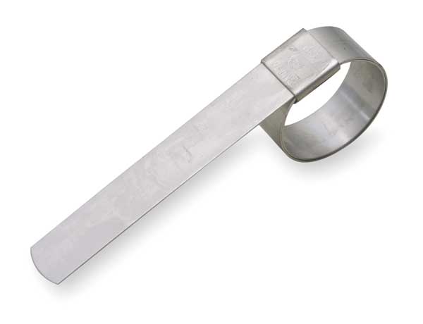 Band Clamp, SS, Min.Dia. 3/4 In., PK10