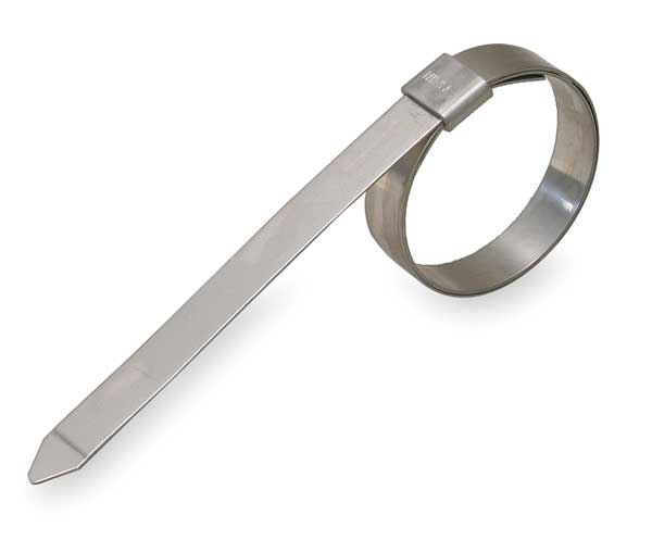 Band Clamp, SS, Min.Dia.9/16In., PK24