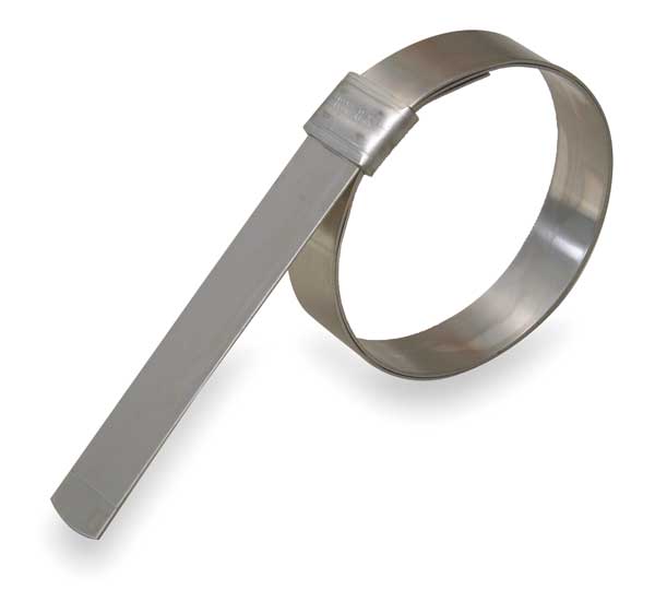 Band Clamp, SS, Min.Dia. 1-1/4 In., PK24