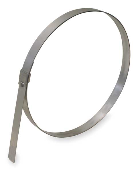Band Clamp, SS, Min.Dia. 1-3/4 In., PK8