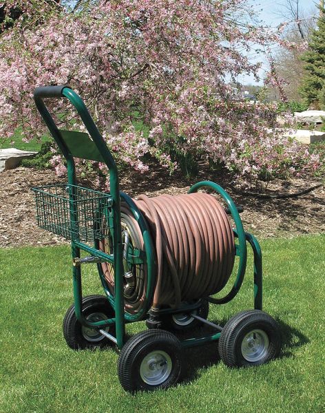 Portable Hose Cart, Steel, 17 In. Dia.