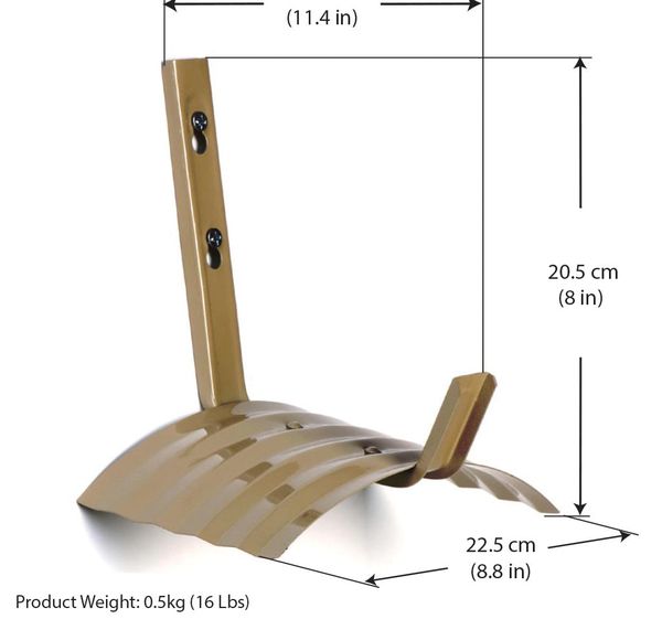 Wall Mount Hose Hanger, Steel, 5-3/5 In.