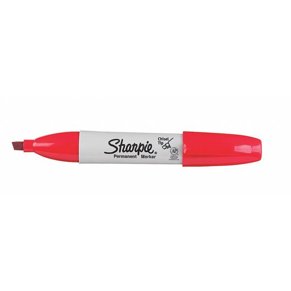 Permanent Marker, Chisel Tip Black PK12