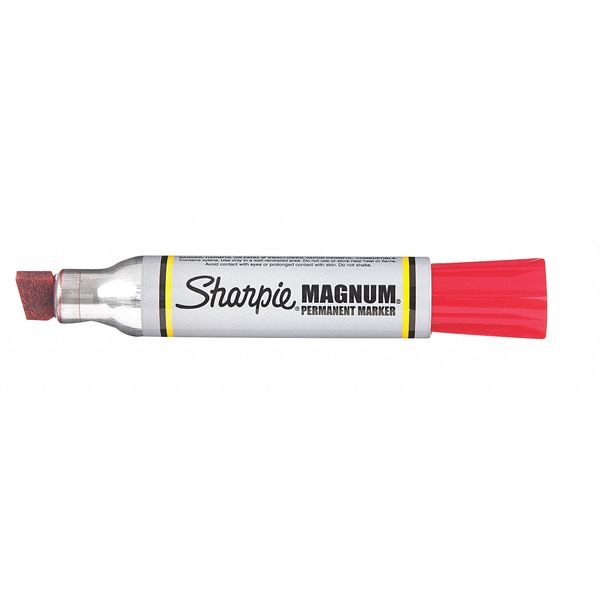 Permanent Marker, Oversized Chisel Tip Red PK12