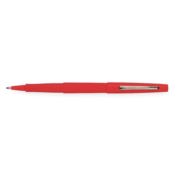 Porous Point Felt Tip Pen, Medium Red PK12