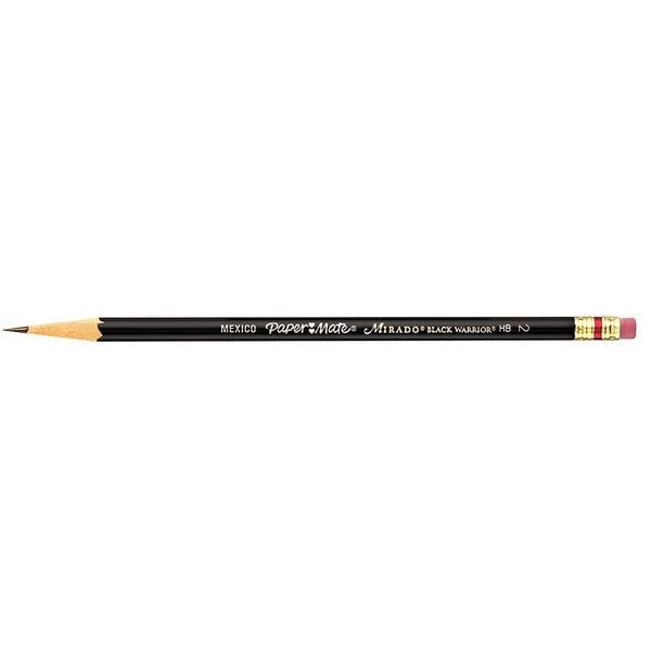 Woodcase Pencil, #2 HB, Black, PK12