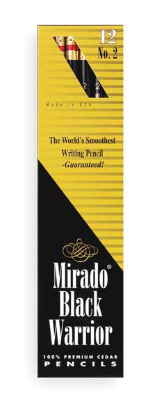 Woodcase Pencil, #2 HB, Black, PK12