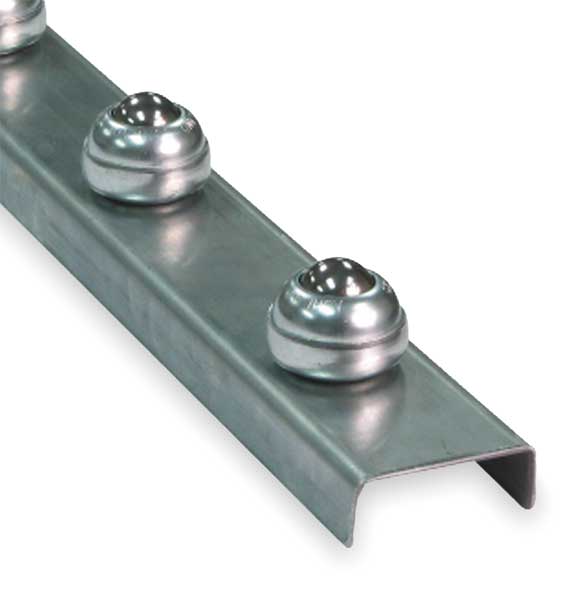 Flow Rail, 10 ft L, 2 1/2 in W, 120 lb/ft (5 ft Supports) Max Load Capacity