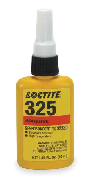 Acrylic Adhesive, 325 Series, Amber, 5 min Functional Cure, Bottle